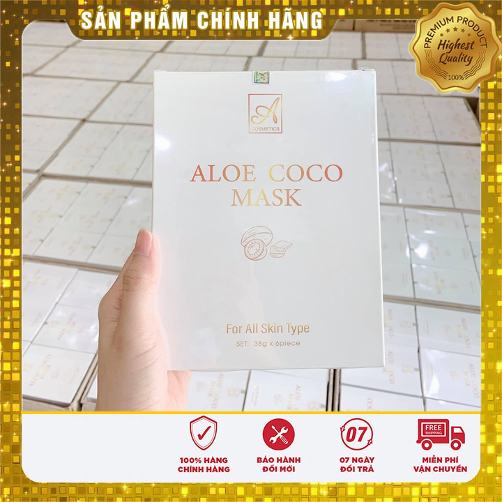 [CHÍNH HÃNG] MẶT NẠ DỪA COCO MASK A COSMETICS (hộp 6 miếng)