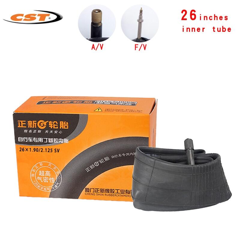 Cst lốp xe đạp 26*1.25 1.5 1.75 1.9 2.125 26x38 van mỹ van pháp ống ruột xe đạp leo núi 26 inch