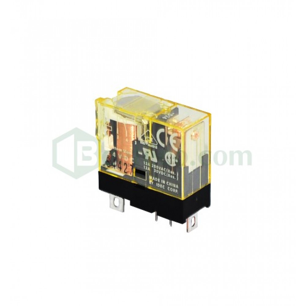 Rj1s-cl : relay trung gian idec rj1s, loại nhỏ, 5 chân, 12a, 1 cực, có đèn