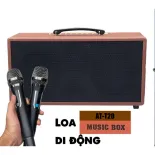 CHÍNH HÃNG  Loa Karaoke AT-T20 2025 2 Mic,Mạch DSP REVERB, ECHO, Delay, Loa 2 Bass 20Cm, FBX Chống Hú, Âm chắc Bao Hay.