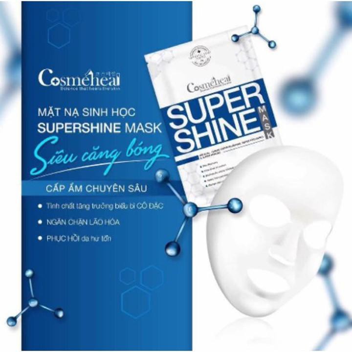 Mặt nạ tế bào gốc căng bóng da Cosmeheal Super Shine Mask, hộp 5 miếng mặt nạ cấp ẩm chuyên sâu, phục hồi da