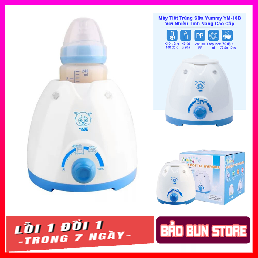 Máy tiệt trùng và hâm nước pha sữa - Máy hâm sữa và tiệt trùng bình sữa 4 chức năng công nghệ Nhật Bản có độ bền cao an toàn cho bé