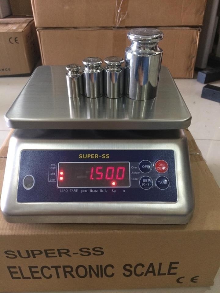Cân thủy sản chống nước super ss - 3kg - 6kg - 15kg - 30kg