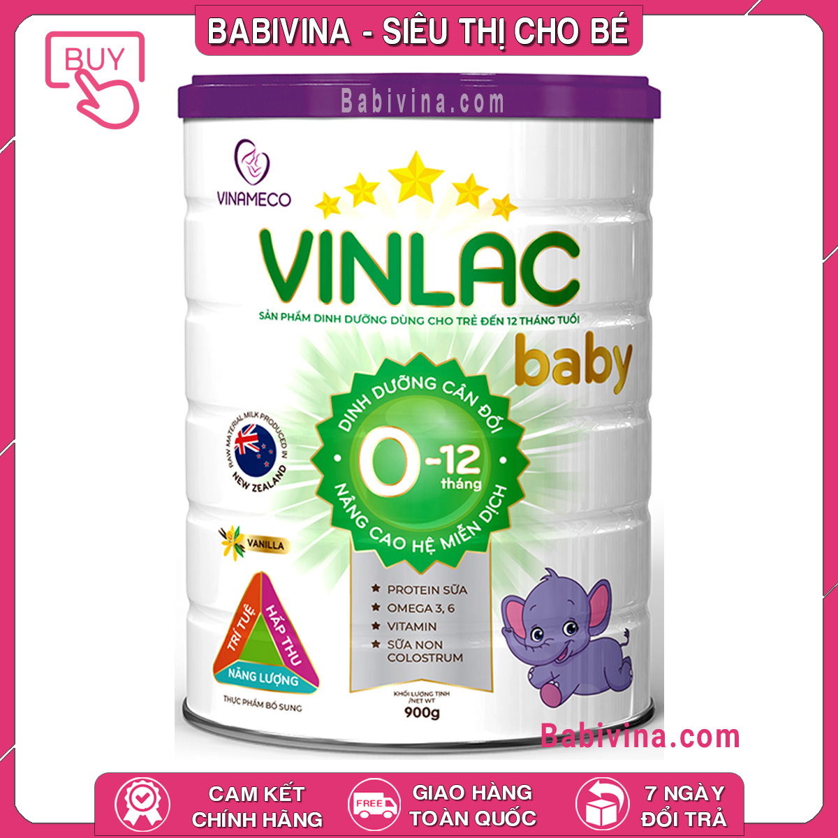 CHÍNH HÃNG Sữa Vinlac Baby 900g Dinh Dưỡng Cho Trẻ Từ 0-12 Tháng Tuổi