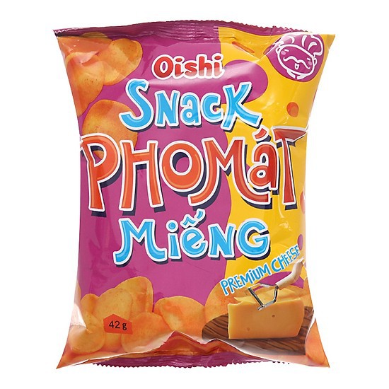 Oishi Snack Pho mát miếng 14g 35g 10 gói - 73g 5 gói