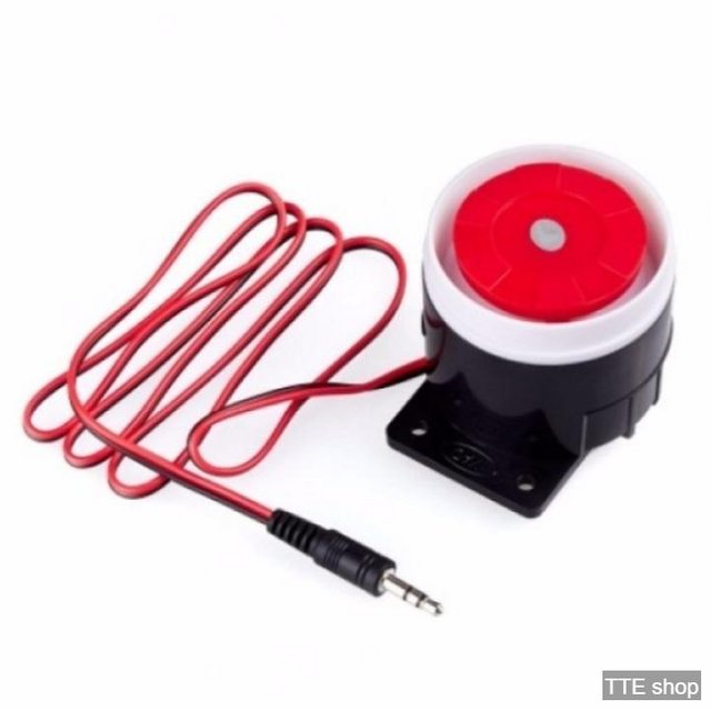 Còi báo động kêu to 110dB - chuông báo động 12VDC TTE01- Còi báo chống trộm 12V