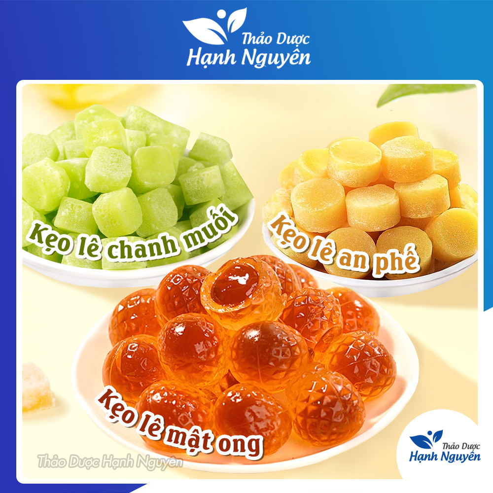  Combo kẹo lê an phế mix vị 1kg chanh muối mật ong kẹo lê cứng kẹo ngậm ho tiêu đờm bổ phế 