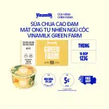 [CHỈ GIAO TRONG BÁN KÍNH 10KM] Thùng 16 Hộp Sữa Chua Ăn Cao Đạm Mật Ong Tự Nhiên Ngũ Cốc Vinamilk Greenfarm - Hộp Flip Cup 123g