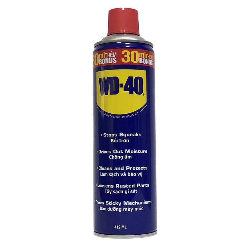 Chai xịt Bôi trơn Làm sạch Chống ẩm Chống rỉ sét WD-40 Multi-Use Product 412ml