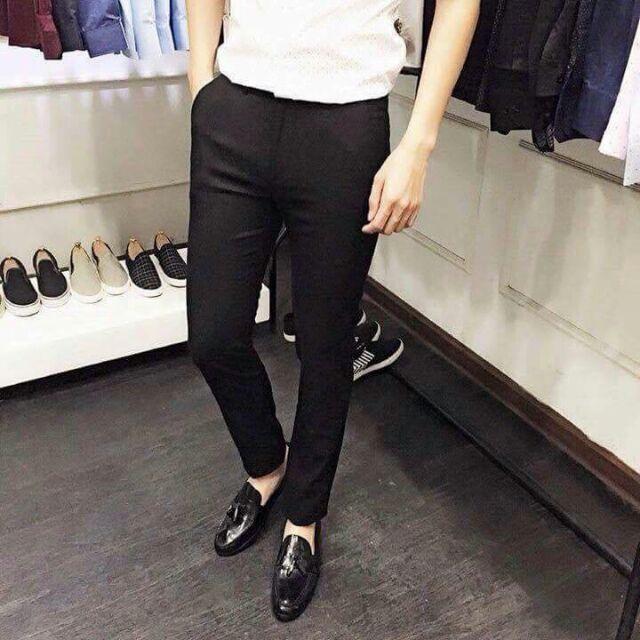 [Voucher 12%/149k] HOÀN TIỀN 15% - Quần Âu Nam Đen loại đẹp Quần Tây nam màu Đen co dãn không nhăn không xù dáng hàn quốc Quần Tây Âu Nam giá rẻ