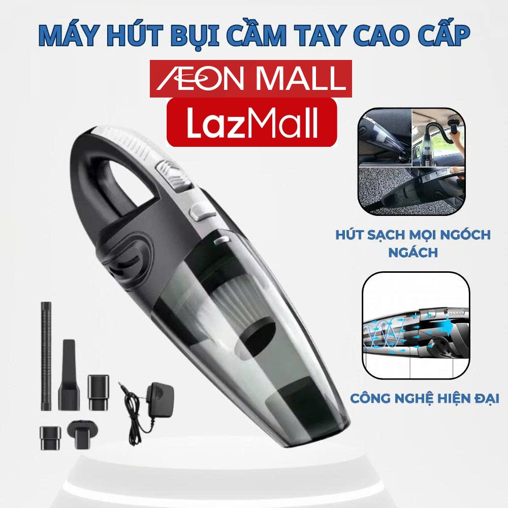Super Hot AE0NESHOP LazMall Máy Hút Bụi Cầm Tay Mini Không Dây, Hút Bụi Xe Ô Tô, Giường Nệm Lông Thú Cưng, Lực Hút Mạnh Siêu Tiện Lợi