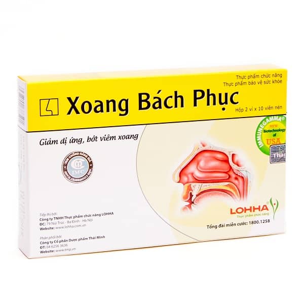Xoang Bách Phục - giảm viêm xoang mạn tính viêm mũi dị ứng..