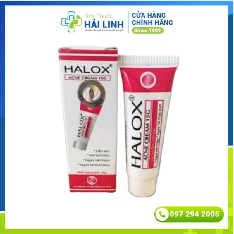 Kem mụn HALOX ACNE CREAM 15g