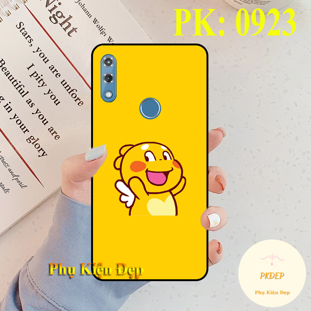 Ốp lưng Vsmart Star 4 dẻo đen in hình khủng long siêu kute