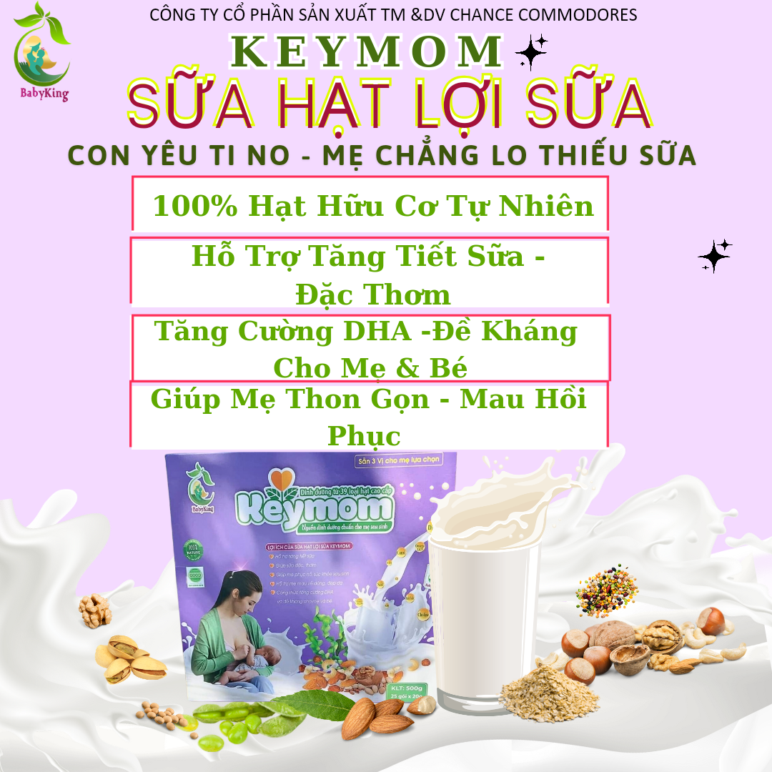 Sữa hạt lợi sữa keymom