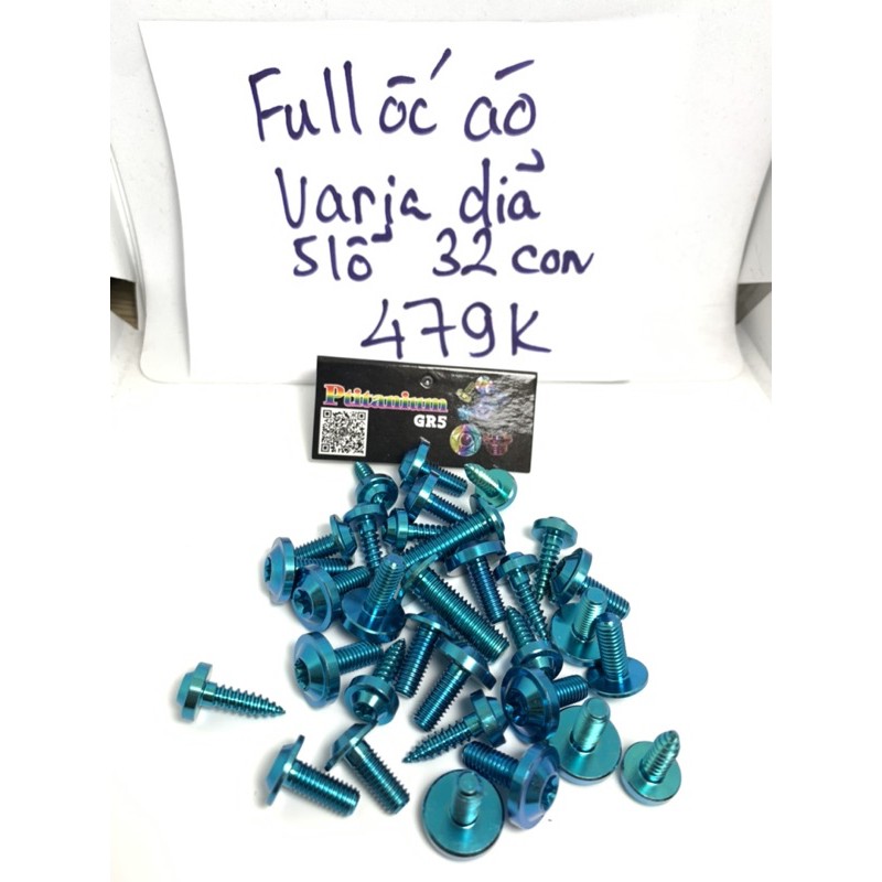 Combo full ốc dàn áo AB Vario đĩa 4 con Vario đĩa 5 con Titan GR5