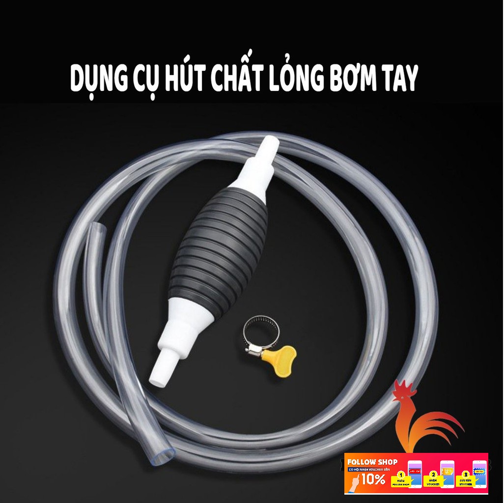 [HCM]Ống hút xăng dầu chất lỏng bóp tay - Dụng cụ bơm hút rượu xăng dầu chất lỏng bóp tay  hút chất lỏng bóp tay