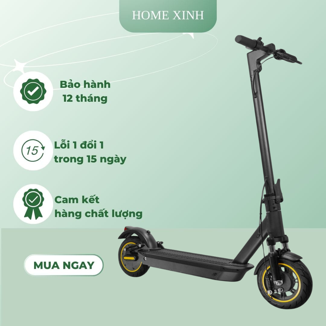 Xe Scooter Điện Gấp Gọn  MaxG30 Full Giảm Sóc Kết Nối App Thông Minh 50km/lần sạc