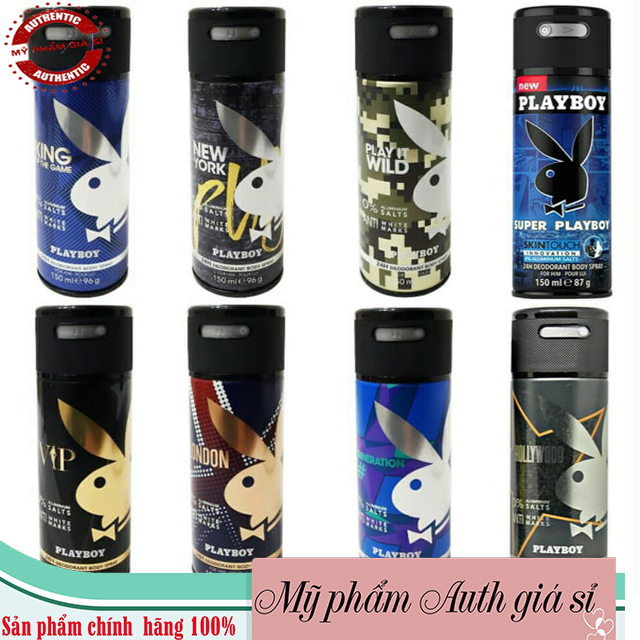 [Thơm Cực] XỊT KHỬ MÙI NAM PLAYBOY 150ML XÁCH TAY MỸ