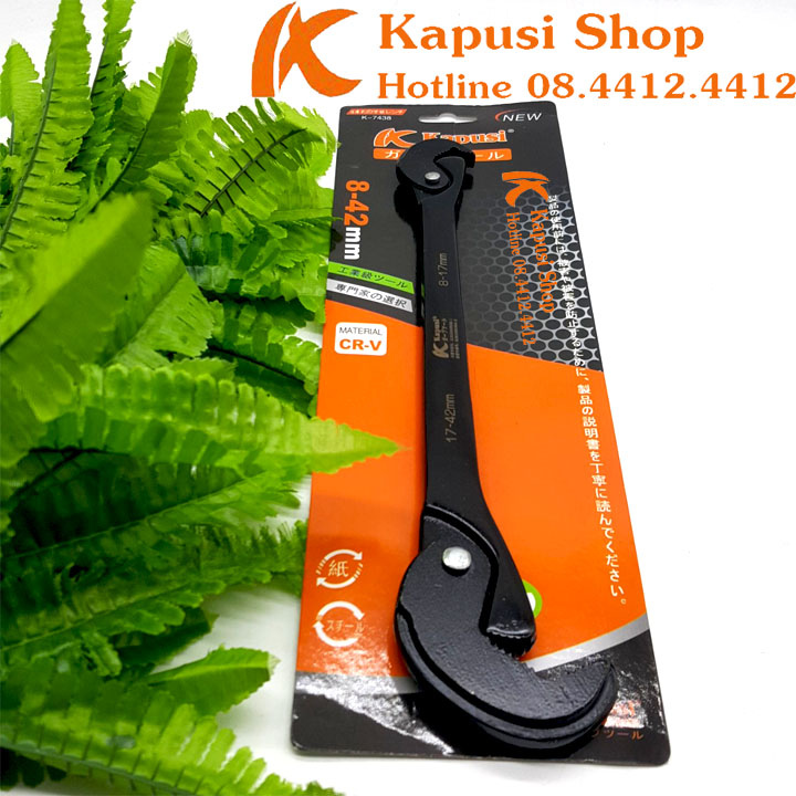 Cờ lê, mỏ lếch đa năng mở ốc từ ốc 8 đến ốc 42 kapusi - cldn