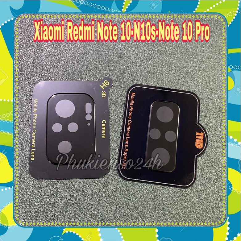 Cụm bảo vệ gắn liền kính cường lực camera xiaomi redmi note 10 4g / note 10s / note 10 pro