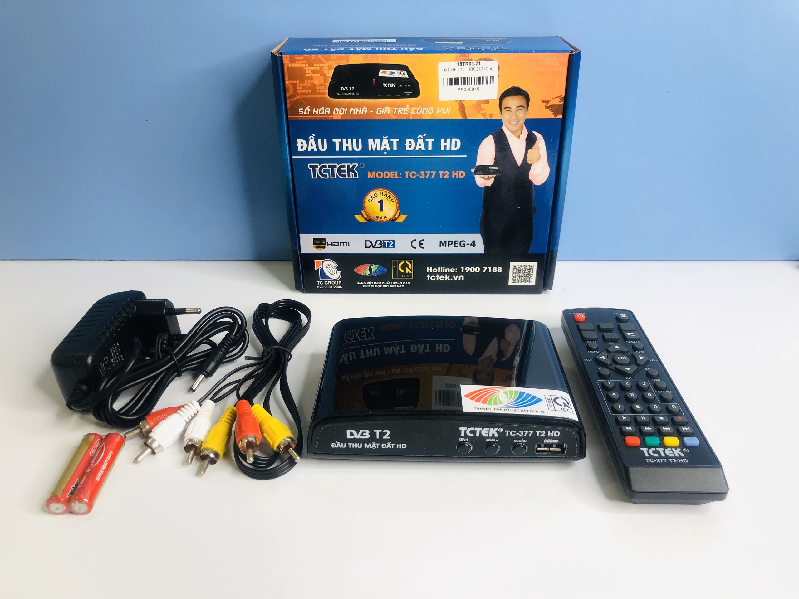 Đầu thu TCTEK 377 – ĐẦU KTS DVB T2 – XEM TRUYỀN HÌNH MIỄN PHÍ TỚI 70 KÊNH BẢO HÀNH CHÍNH HÃNG 12 THÁNG