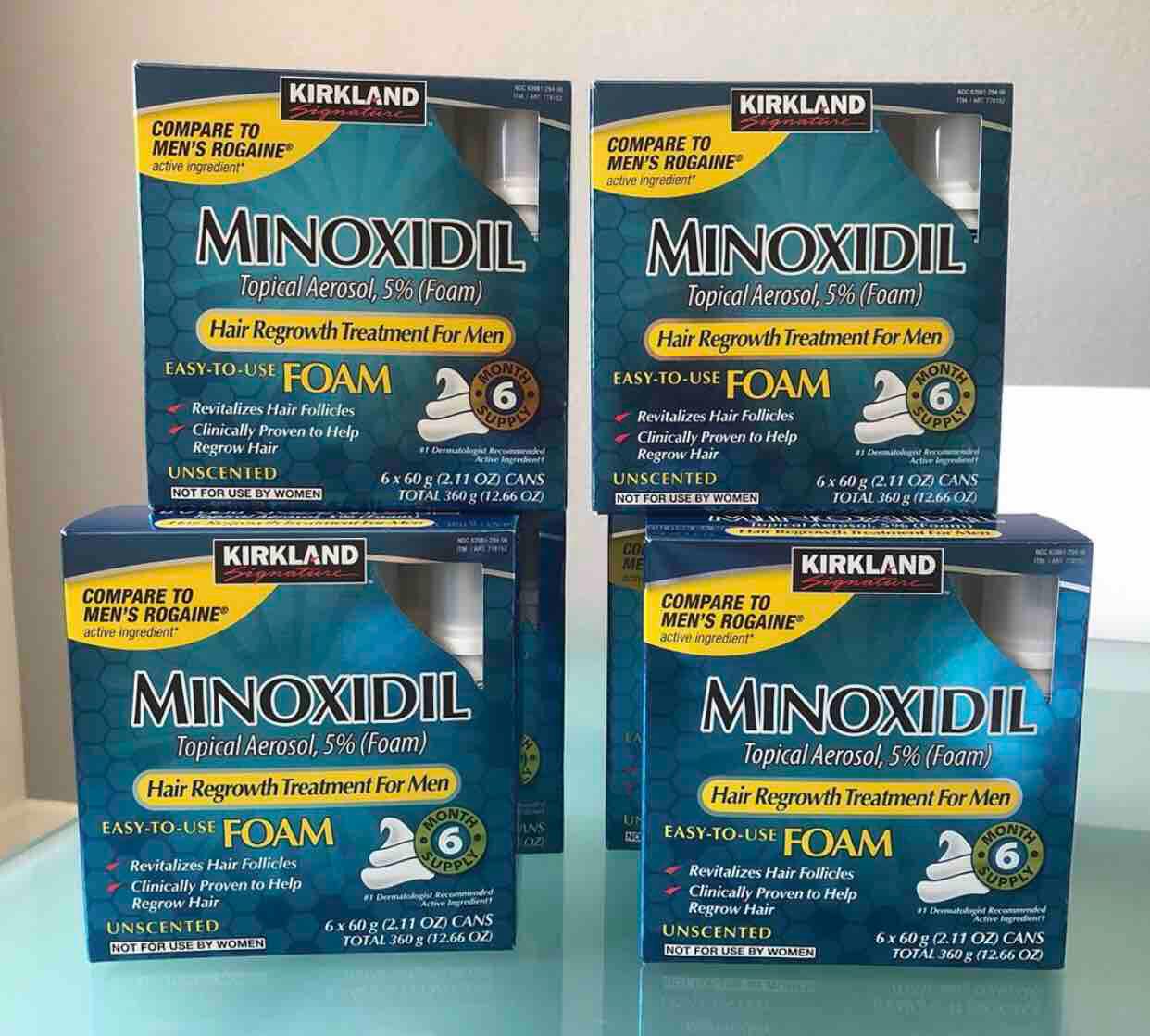 HỘP 6 CHAI MINOXIDIL 5% KIRKLAND DẠNG BỌT