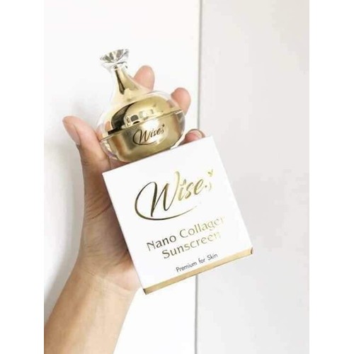 Kem chống nắng dưỡng da Wise Nano Collagen Sunscreen Thái Lan kết hợp hoàn hảo dưỡng da chống nắng