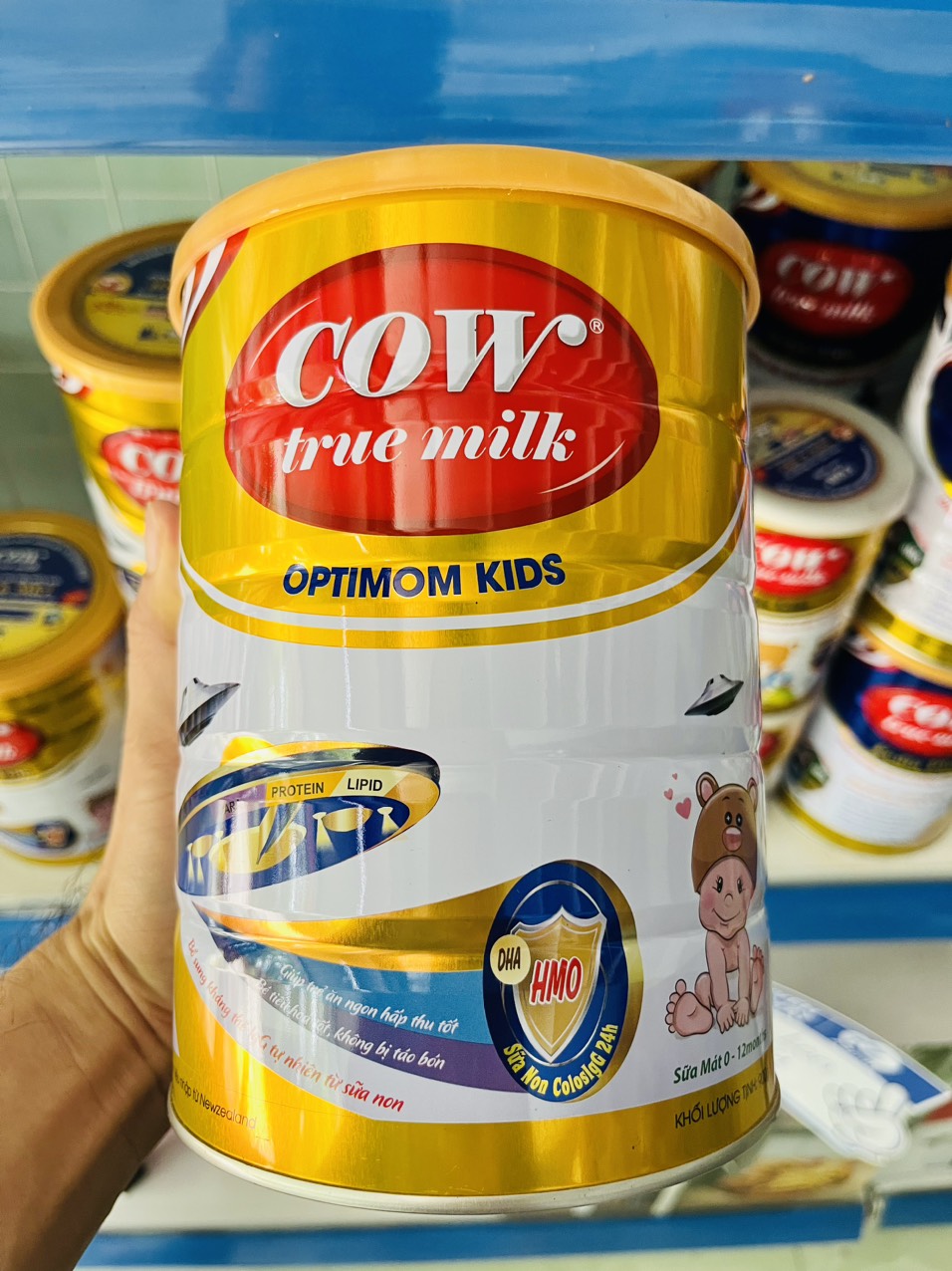 Sữa cow true milk optimom kids
