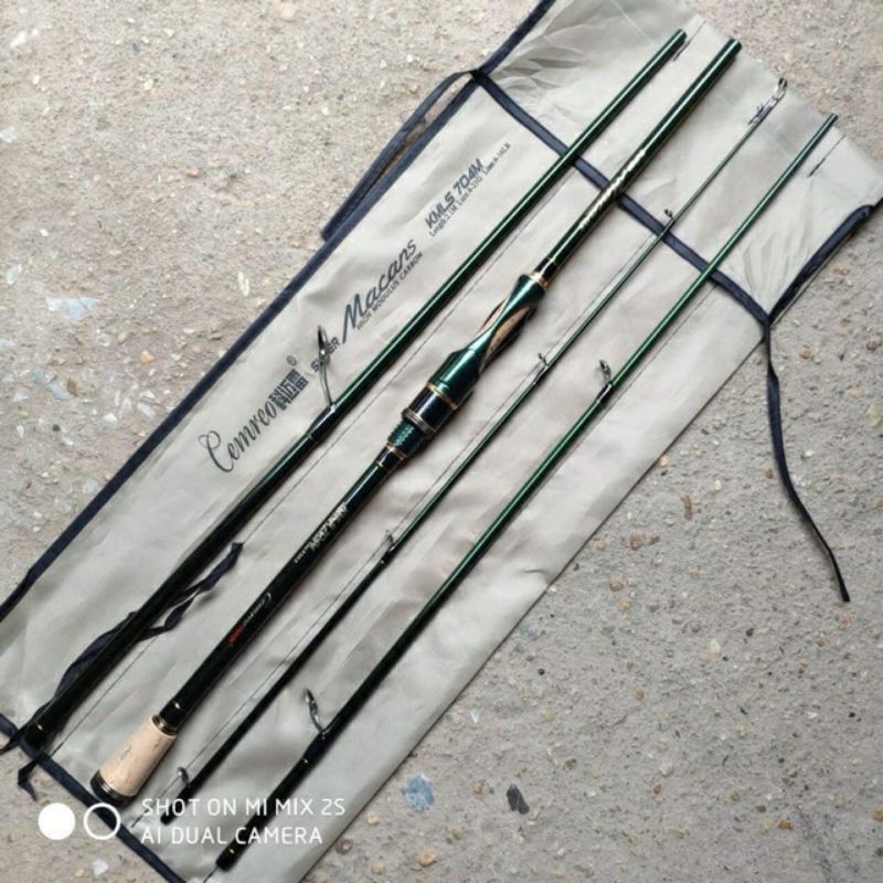 Cần lure 4 khúc cemreo super macans   (cam kết bán hàng chất lượng có bảo hành)