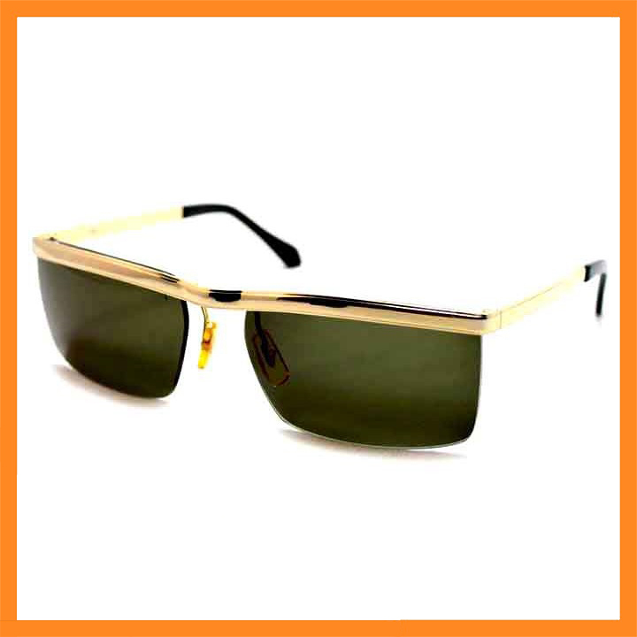 Mắt Kính Nam Kiểu Dáng HongKong Gọng Vàng Kính Râm Sang Chảnh Hộp Đựng Đẹp