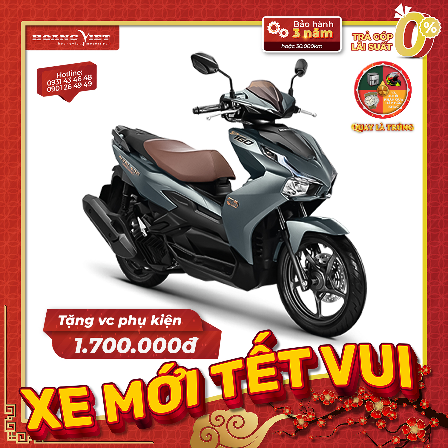 Xe máy Honda Air Blade 160cc phiên bản đặc biệt 2023