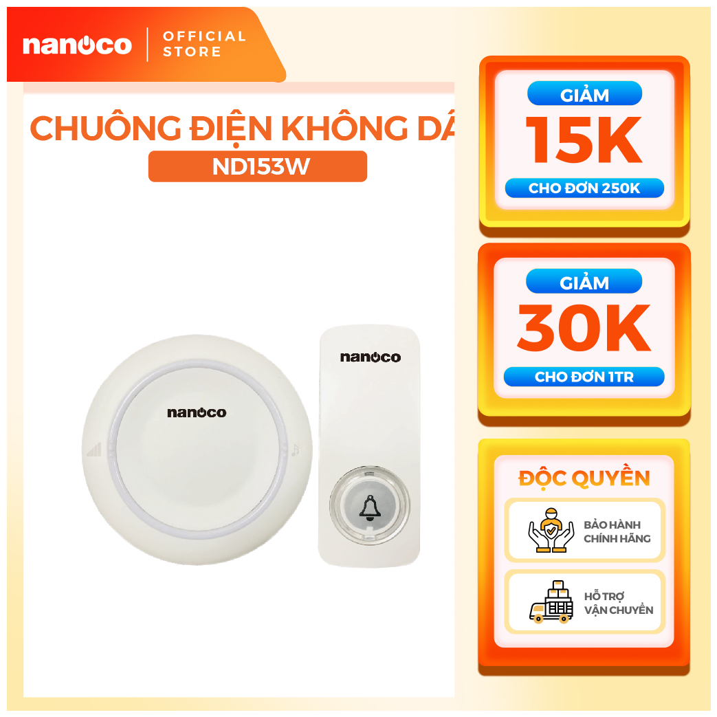 Chuông điện không dây Nanoco model ND153