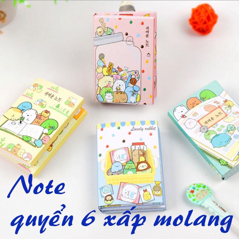 Sổ bộ note 6 xấp