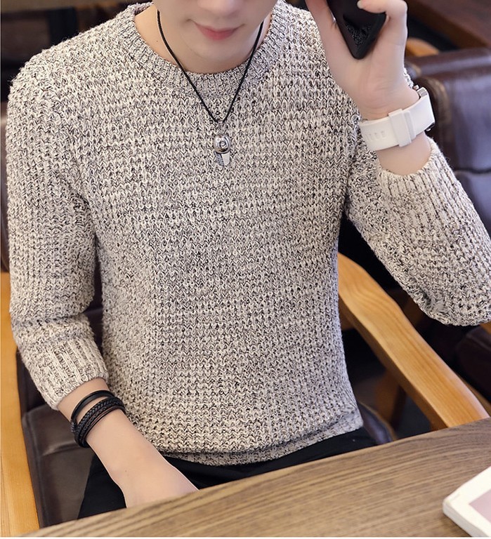 Áo Len Cổ Tròn Nam / Áo Len Nam Hàn Quốc - Thời Trang SAVVY AL01