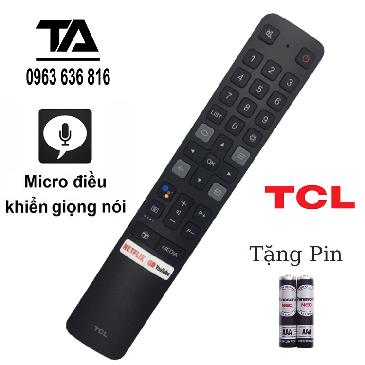 Remote tivi tcl giọng nói ✔ điều khiển tivi tcl - chính hãng
