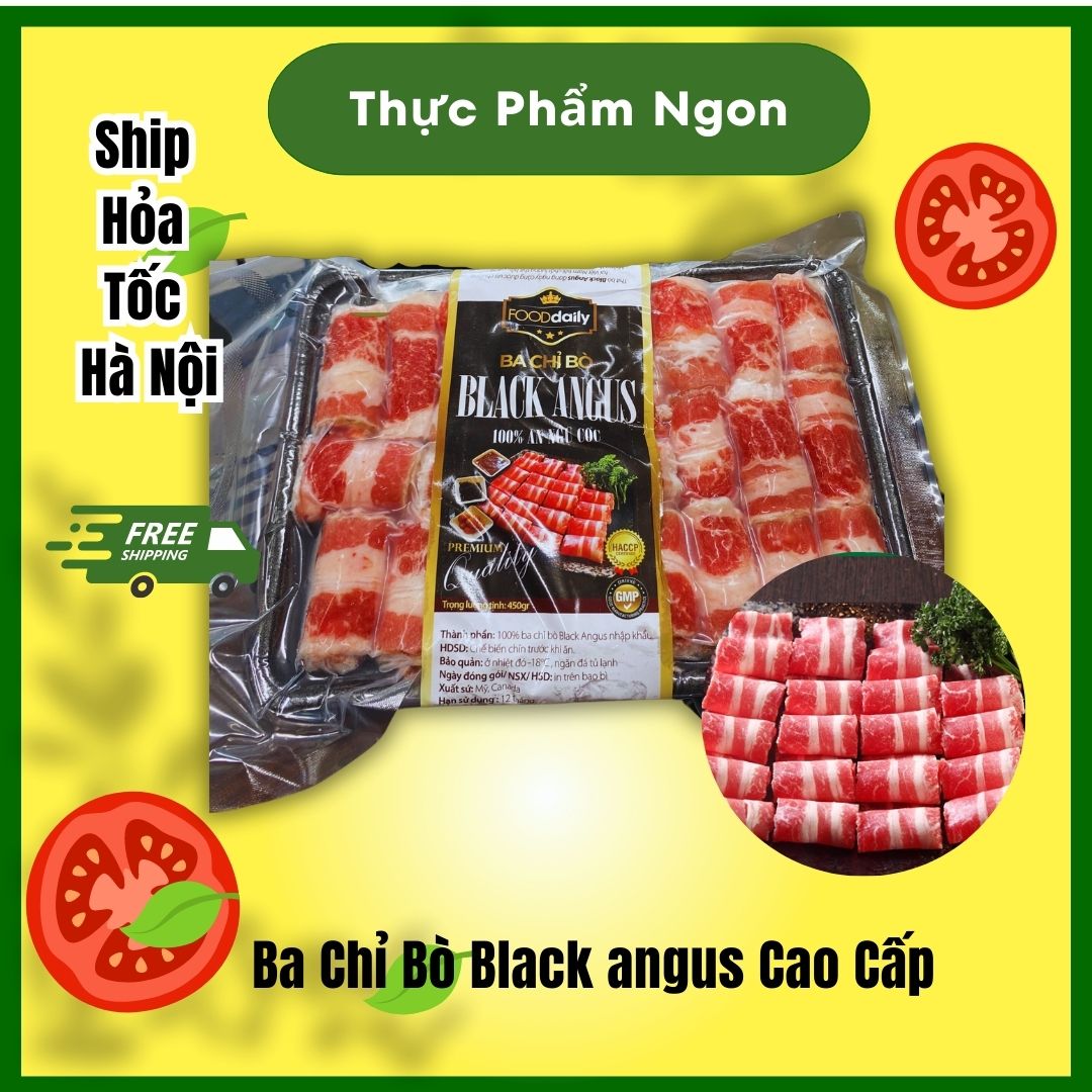 Ba chỉ bò Black Angus -Thực Phẩm Ngon-Giao hàng hỏa tốc tại Hà Nội
