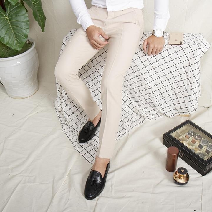 Quần âu nam ,quần tây nam đen Kojiba dáng ôm vải co giãn không nhăn không xù màu ghi sáng xám xanh than