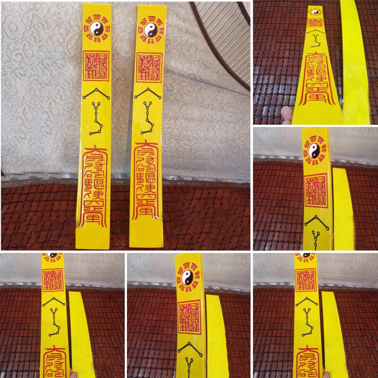 Thái cực triều giản Đạo bảo kinh sư và Thái thượng dài 50cm