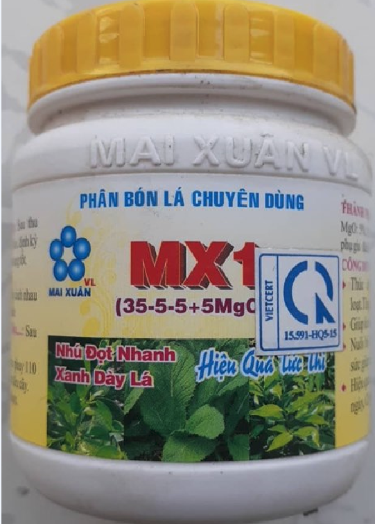 Phân bón lá chuyên dùng - MX1 35-5-5 + 5MgO - Hộp 200g