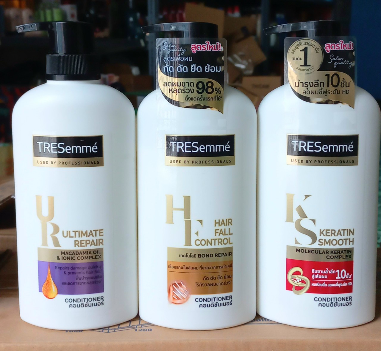 Dầu xả phục hồi tóc hư tổn, dưỡng tóc mềm mượt tresemme keratin smooth 425ml thái lan