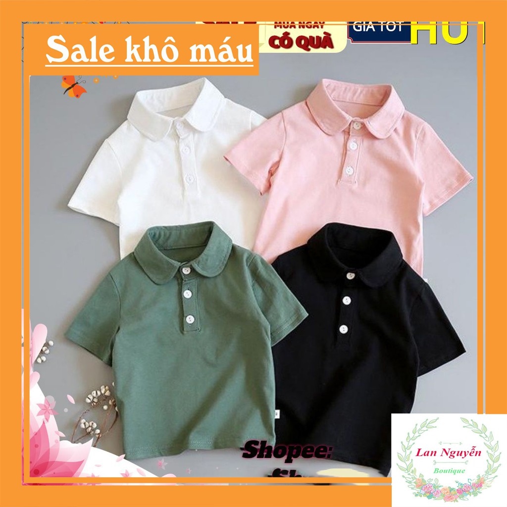 ◊● bán sỉ áo phông thun polo 4 màu cho bt và bg