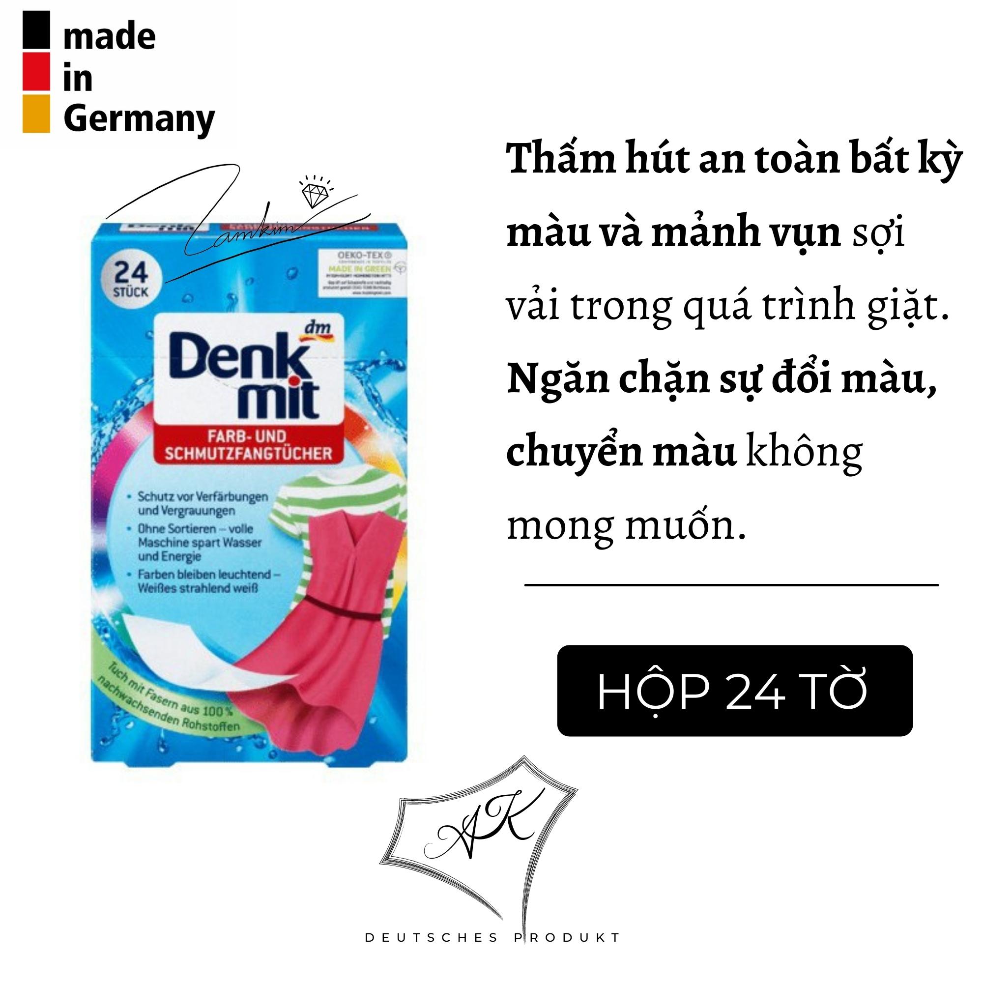 Giấy chống phai màu quần áo khi giặt nội địa Đức - Denkmit