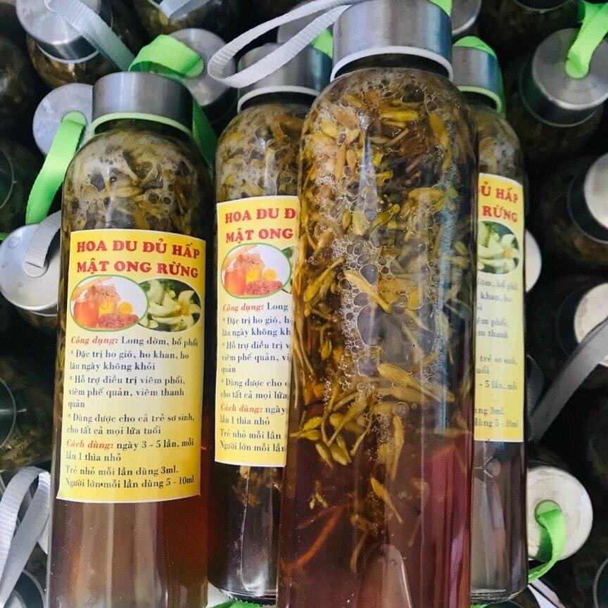 Hoa đu đủ đực ngâm mật ong rừng (500ml)