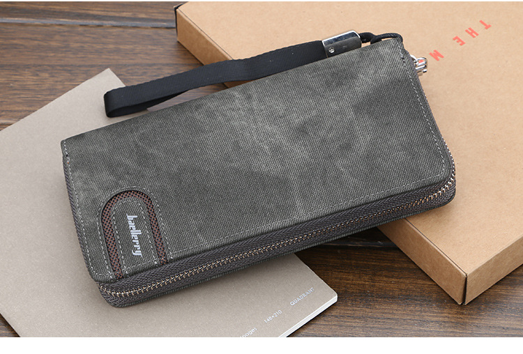 Ví dài vải canvas nam HUTALEATHER MAXIONE thời trang cao cấp dành cho pháo mạnh CT1