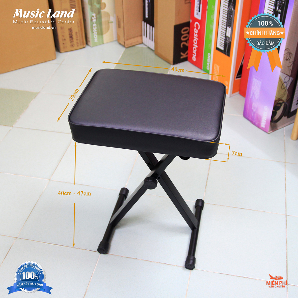 Ghế Ngồi Chơi Đàn Organ – Piano (Xếp Gọn)
