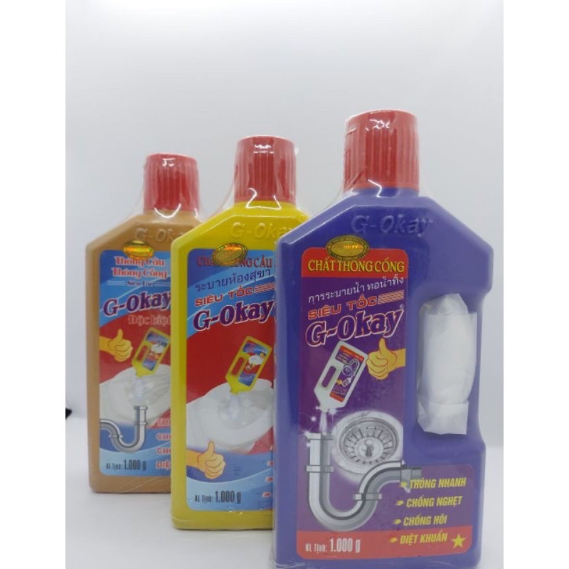 Nước thông cống cầu cực mạnh G-Okay siêu tốc