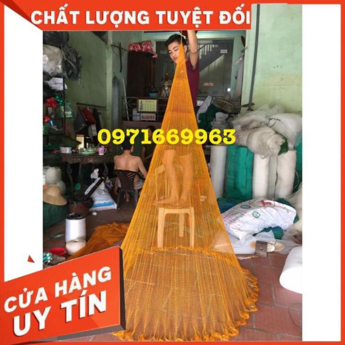 Chài dù đánh tép mắt 1 phân chất liệu dù thái lan cao 2m8 bung 5m6 nặng 3kg - cam kết bảo hành đổi trả