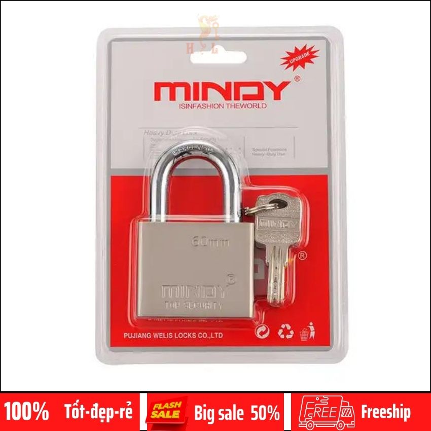 Ổ Khóa Chống Trộm Chống Cắt (Chính Hãng Mindy 100%) Bảo Hành, Đổi Trả 7 Ngày