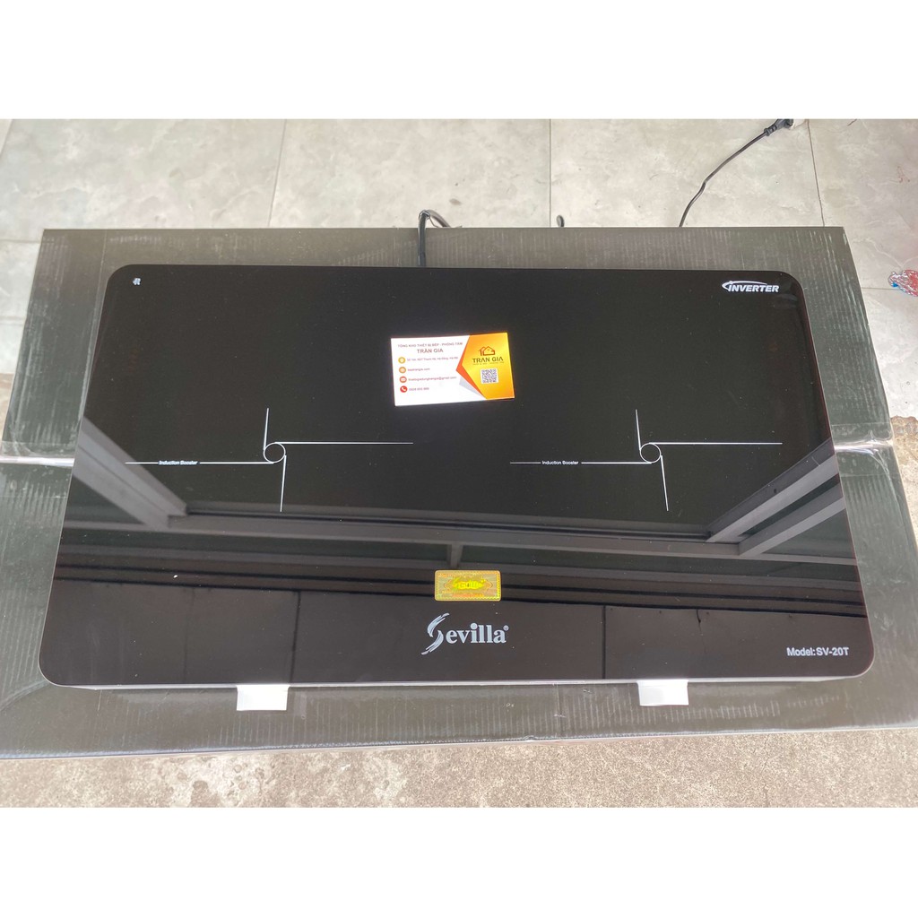Bếp từ đôi dương Sevilla SV 20T ✅Bếp từ dương Inverter tiết kiệm điện -Booter nấu siêu nhanh -Bảo hành 2 Năm
